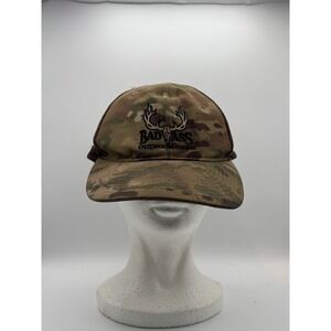 Bad‎ Ass Outdoor Gear Hat Cap Snap Back Camouflage Mesh Trucker Embroidered Mens